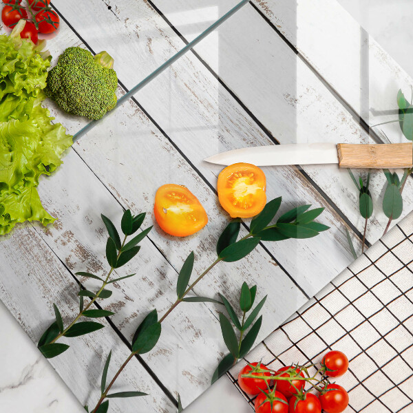 Protector pared cocina Tablas y hojas viejas