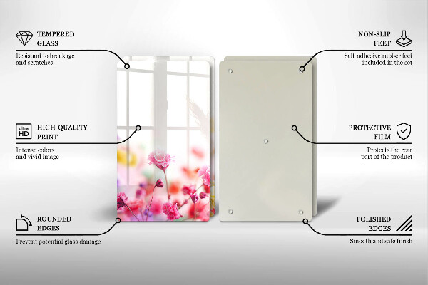 Protector pared cocina Prado de flores