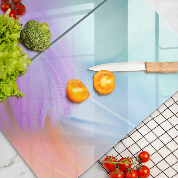 Protector pared cocina Plumas pasteles