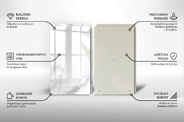 Protector pared cocina Mármol moderno