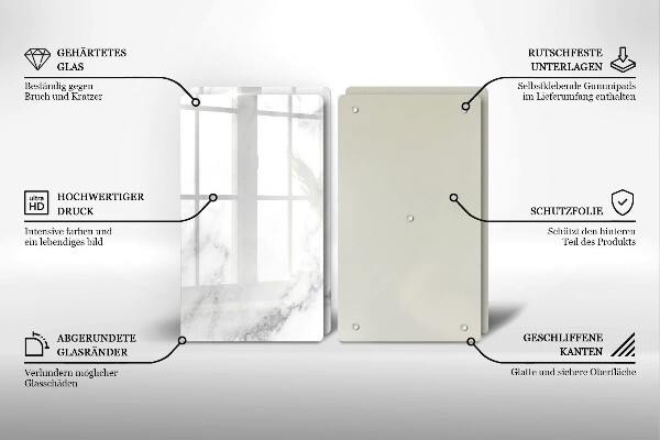 Protector pared cocina Mármol moderno