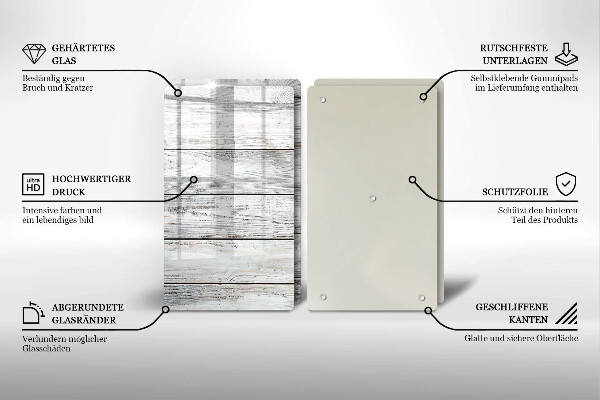 Protector pared cocina Tableros de madera brillantes