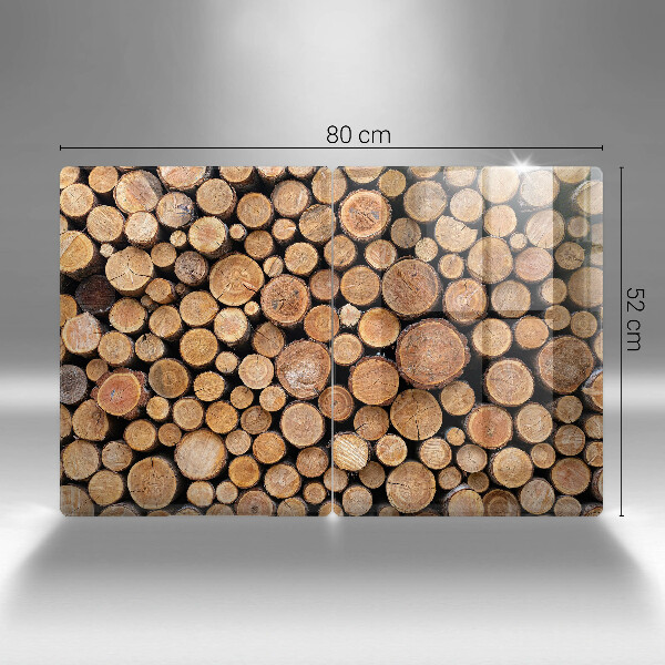 Protector pared cocina Troncos de árboles