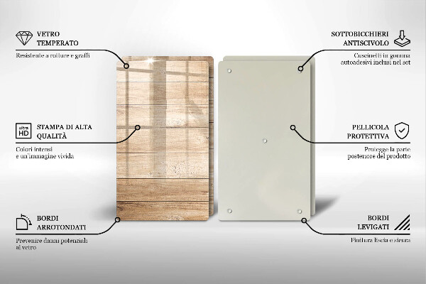 Protector pared cocina Tablones de madera