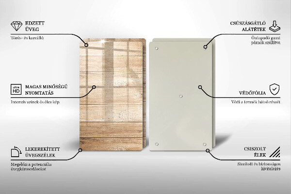 Protector pared cocina Tablones de madera