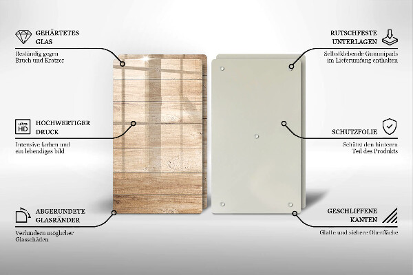 Protector pared cocina Tablones de madera