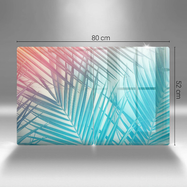 Protector pared cocina Hojas pastel