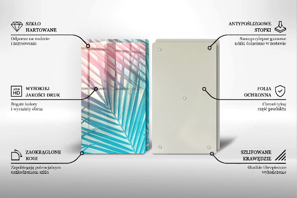 Protector pared cocina Hojas pastel