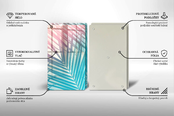 Protector pared cocina Hojas pastel