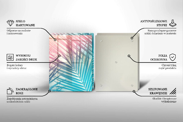 Protector pared cocina Hojas pastel