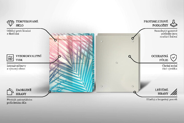 Protector pared cocina Hojas pastel