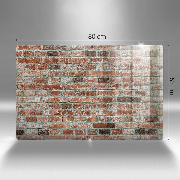 Protector pared cocina Antiguo muro de ladrillo