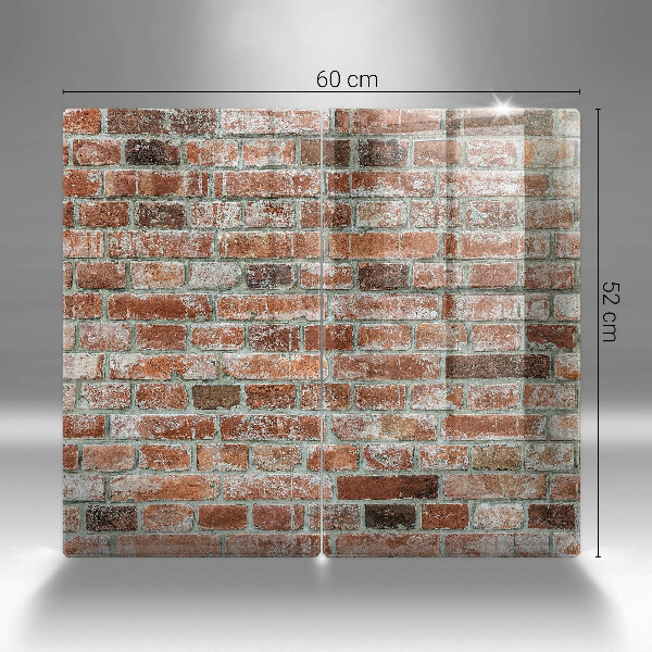 Protector pared cocina Antiguo muro de ladrillo