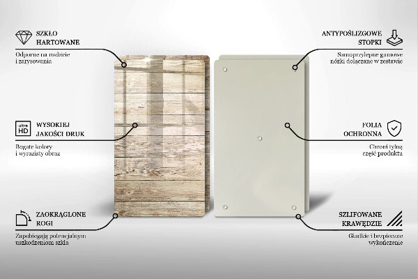 Protector pared cocina Tablones de madera