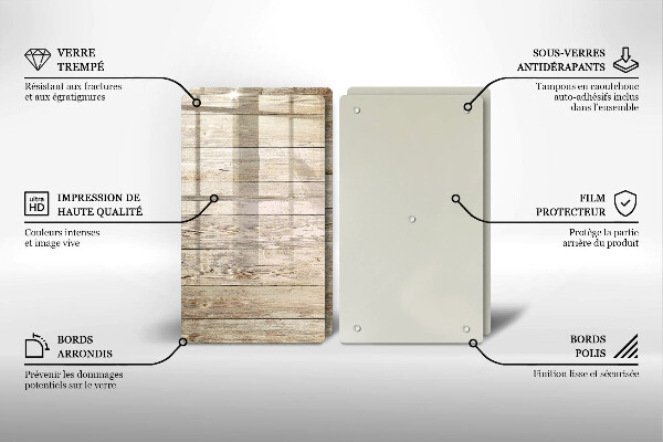 Protector pared cocina Tablones de madera