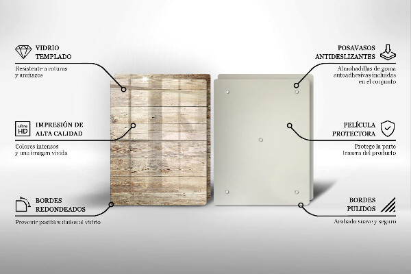 Protector pared cocina Tablones de madera