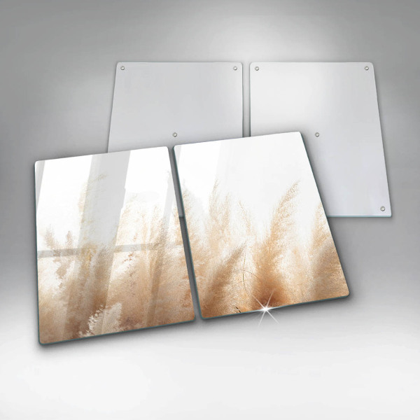 Protector pared cocina Hierba de la pampa