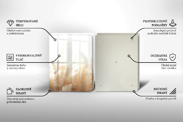 Protector pared cocina Hierba de la pampa