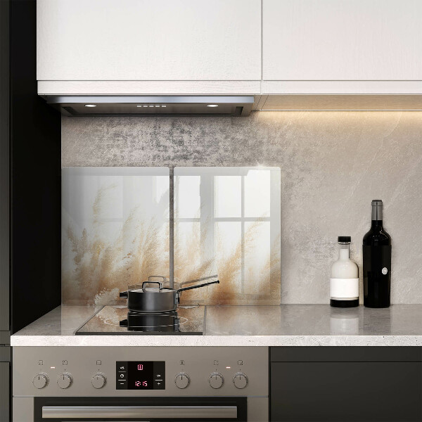 Protector pared cocina Hierba de la pampa