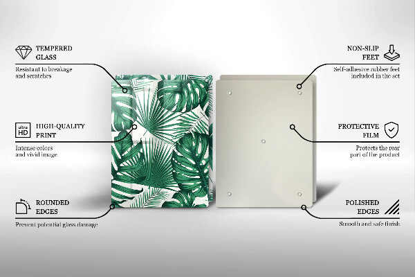 Protector pared cocina Hojas de monstera