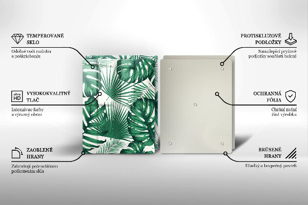 Protector pared cocina Hojas de monstera