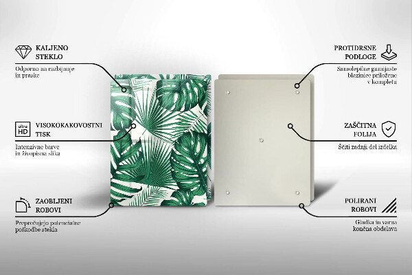 Protector pared cocina Hojas de monstera