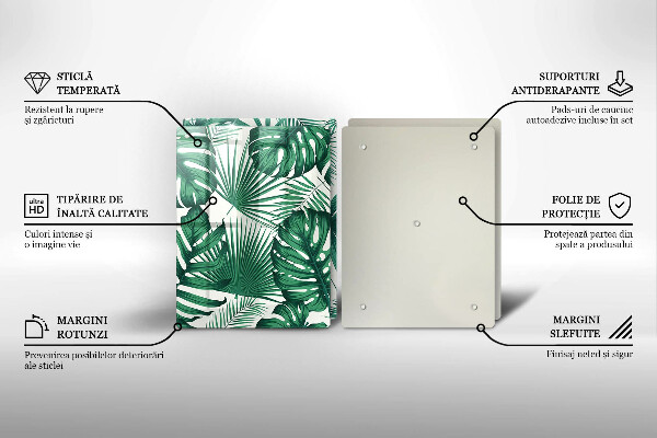 Protector pared cocina Hojas de monstera