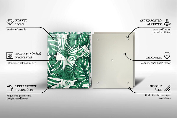 Protector pared cocina Hojas de monstera