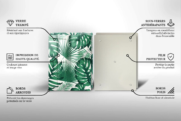 Protector pared cocina Hojas de monstera