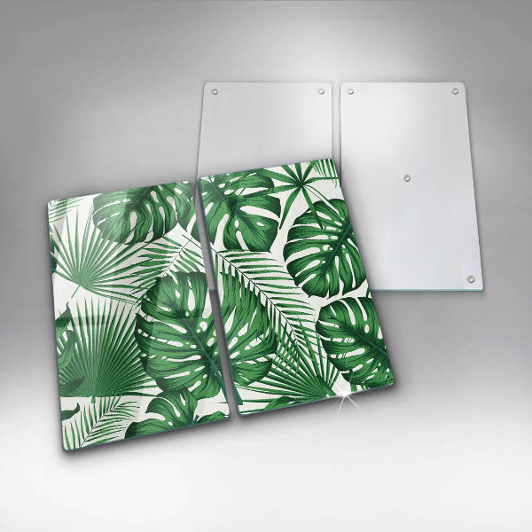 Protector pared cocina Hojas de monstera
