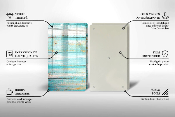 Protector pared cocina Tableros de madera antiguos