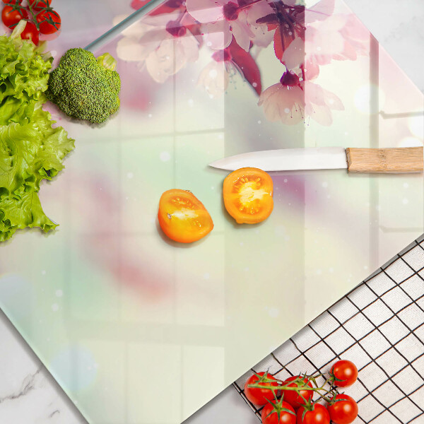 Protector pared cocina Flores de manzana de la naturaleza