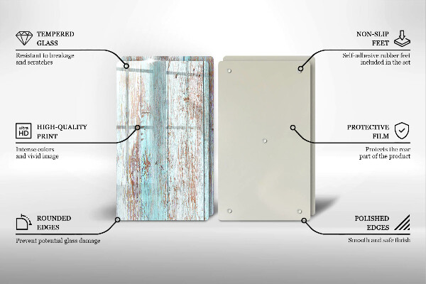 Protector pared cocina Viejos tableros vintage