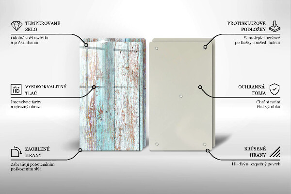 Protector pared cocina Viejos tableros vintage