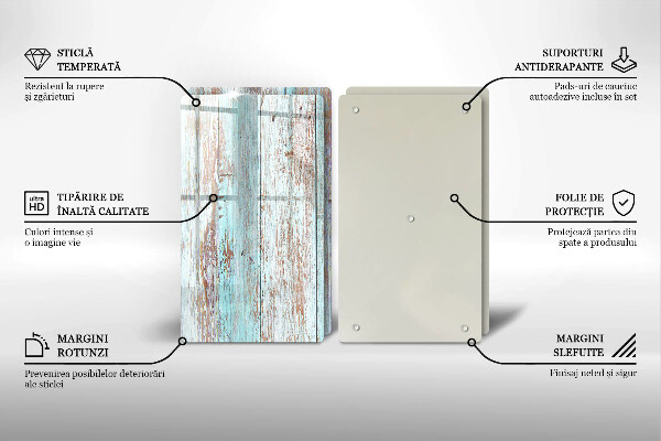 Protector pared cocina Viejos tableros vintage