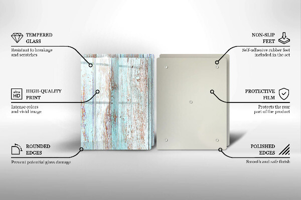 Protector pared cocina Viejos tableros vintage