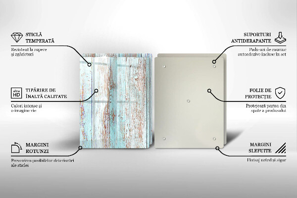 Protector pared cocina Viejos tableros vintage