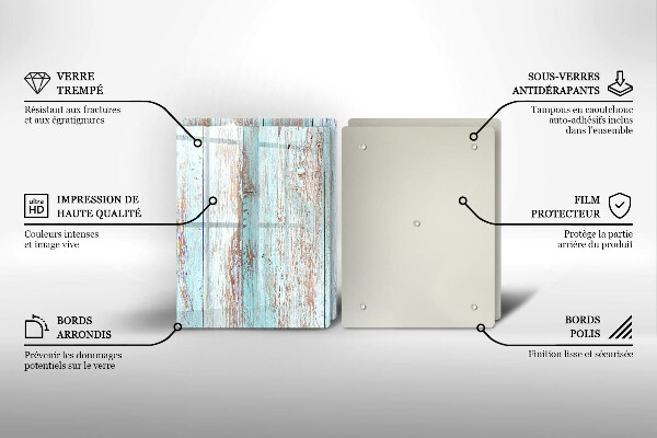 Protector pared cocina Viejos tableros vintage