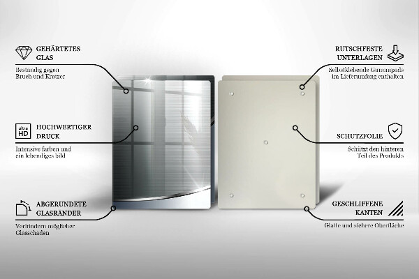 Protector pared cocina Patrón de abstracción de metal