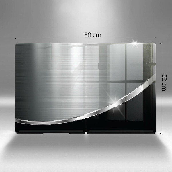 Protector pared cocina Abstracción con metal