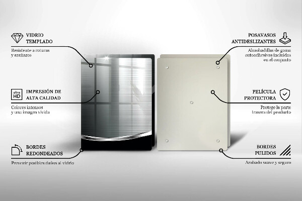 Protector pared cocina Abstracción con metal