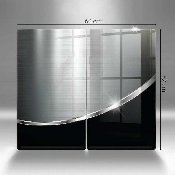 Protector pared cocina Abstracción con metal