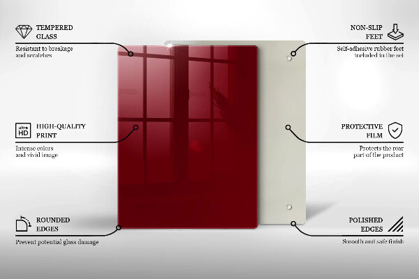 Cubre encimera Color burdeos