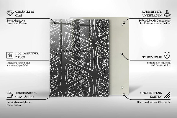 Cubre encimera Ilustración de pizza