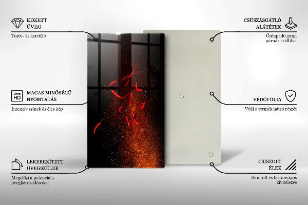 Cubre encimera Pimientos picantes