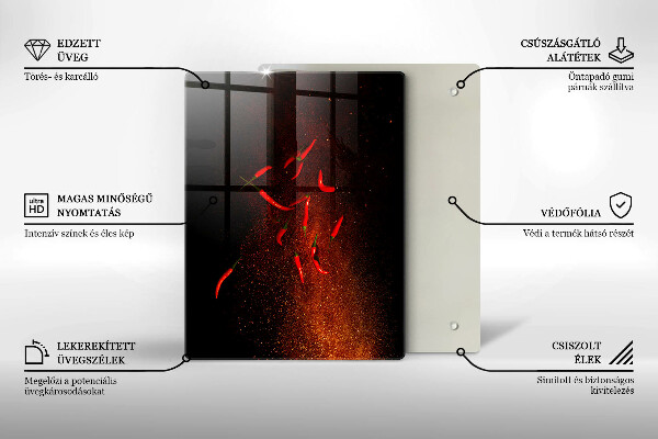Cubre encimera Pimientos picantes
