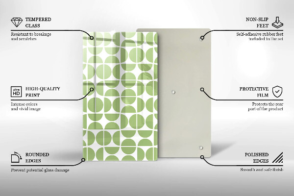 Cubre encimera Patrón de formas boho