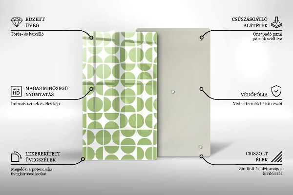 Cubre encimera Patrón de formas boho