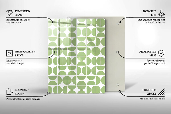 Cubre encimera Patrón de formas boho