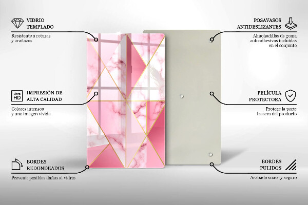 Cubre encimera Mármol geométrico